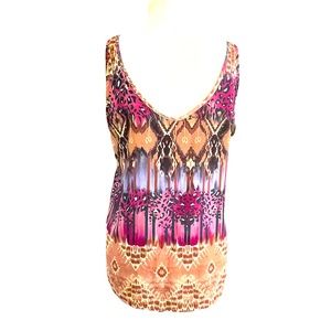 Evereve Allison Joy southwest print camisole tank top size small